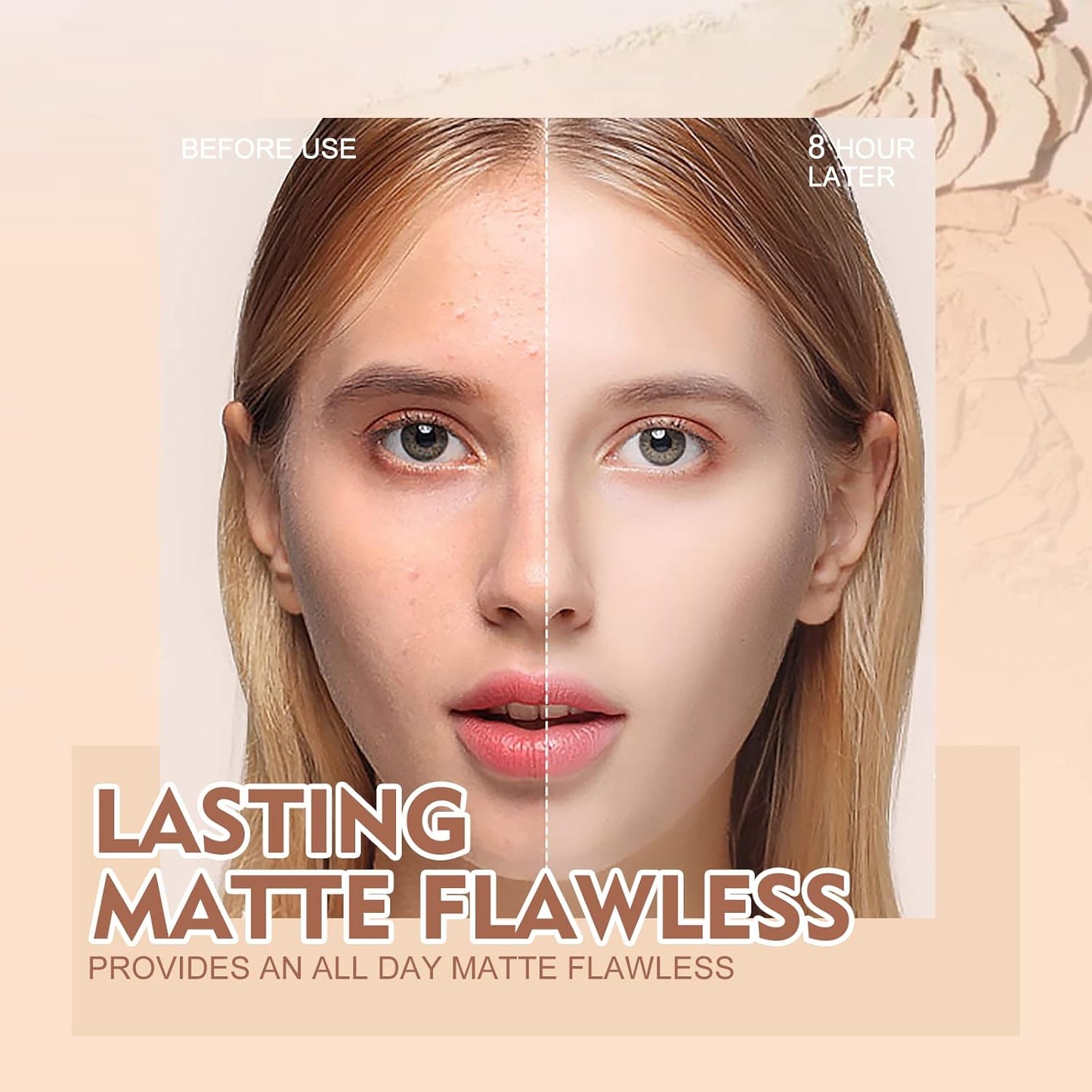 SACE LADY Face Pressed Powder Sets Makeup, Controls Shine, Smooth Fine Lines for Flawless Lightweight Finishing Effect, Long Lasting Compact Cosmetics Cruelty-free, 0.35oz (#01)