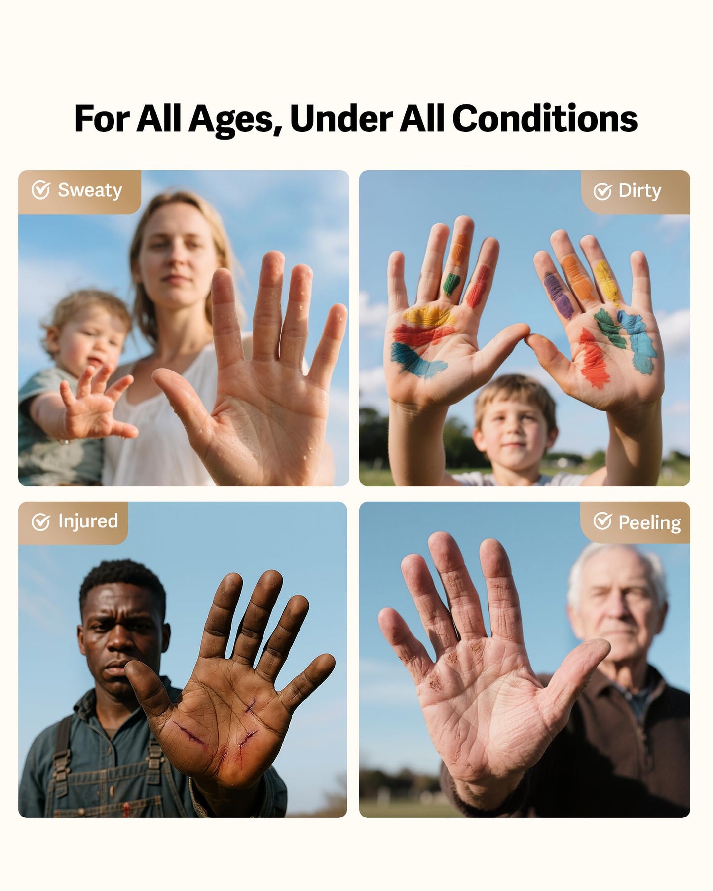 Lockin Veno Smart Lock with Palm Vein, Keyless Entry Smart Locks for Front Door with Doorbell, Fingerprint Lock Built-in WiFi, App Remote Control, 7-Month Battery Life, IP65 Waterproof
