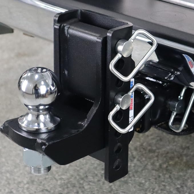 Shocker XR Adjustable Drop Hitch, Fits 2" Hitch Has 2-5/16"Ball 0-7-1/2" Drop
