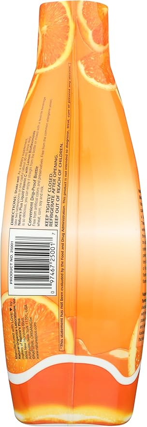 NaturesPlus Liquid Vitamin C - 1000 mg, 30 fl oz - With Lemon Bioflavonoids - Vegetarian, Gluten Free - 30 Servings