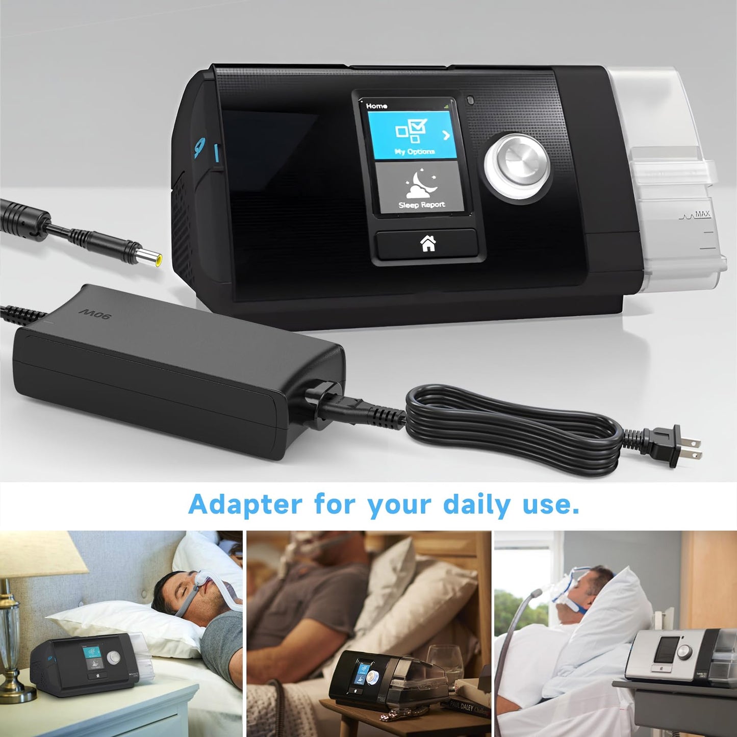 HHZ 90W AC Adapter Compatible with ResMed ST ST-A CPAP Airsense Aircurve 10 ASV VAuto S10 Autoset Elite Power Cord Supply Adapter 37001 37344 Charger