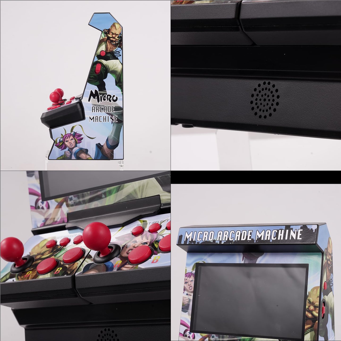 Retro Game Console with 300 Built-in Games - 4.3" Full-Color LCD Screen & Dual Play Modes (Handheld/Tabletop, AA Battery Powered)