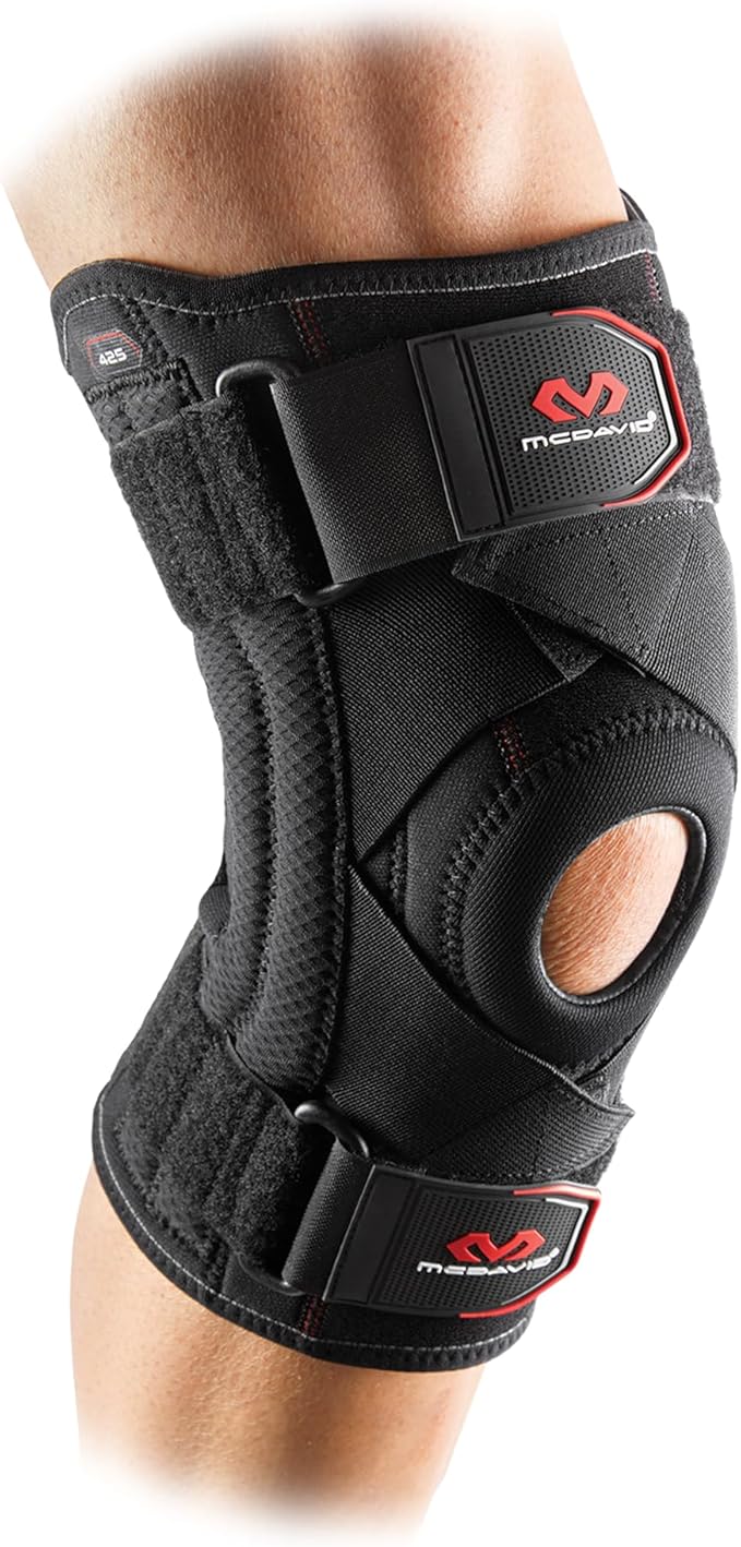 McDavid Knee Brace Support with Side Stays, Compression Knee Sleeve & Cross Straps for Patellar Tendon Support, Tendoniti...