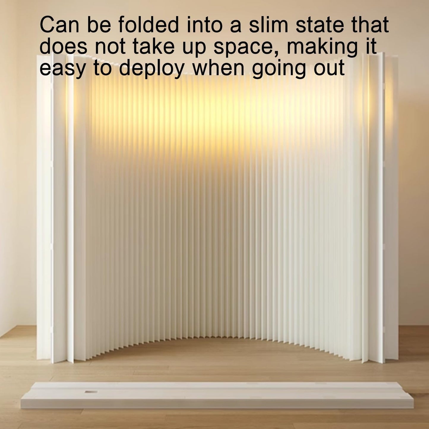 Portable Folding Paper Room Divider - Lightweight Retractable Partition for Easy Room Separation - Ideal for Home, Office, Events, and Privacy Solutions