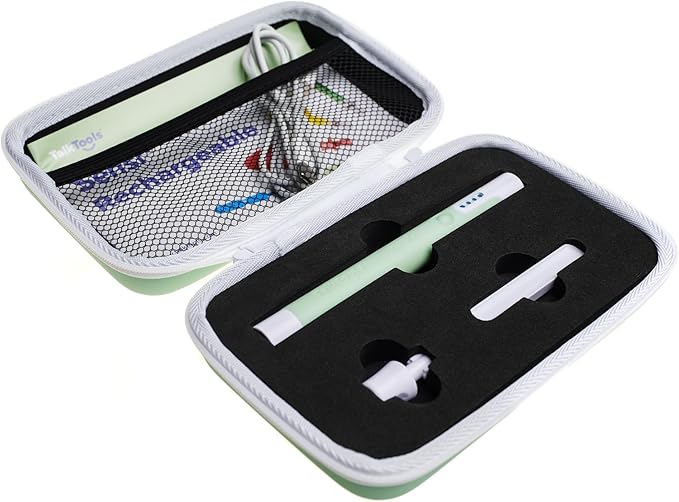 TalkTools Sensi Rechargeable Oral Sensory Therapy Tool with Soft Sensi Jaw Tips – 5-Piece Adjustable Sensory Stimulation Set for Oral Motor Awareness & Feeding Skill Development – Green