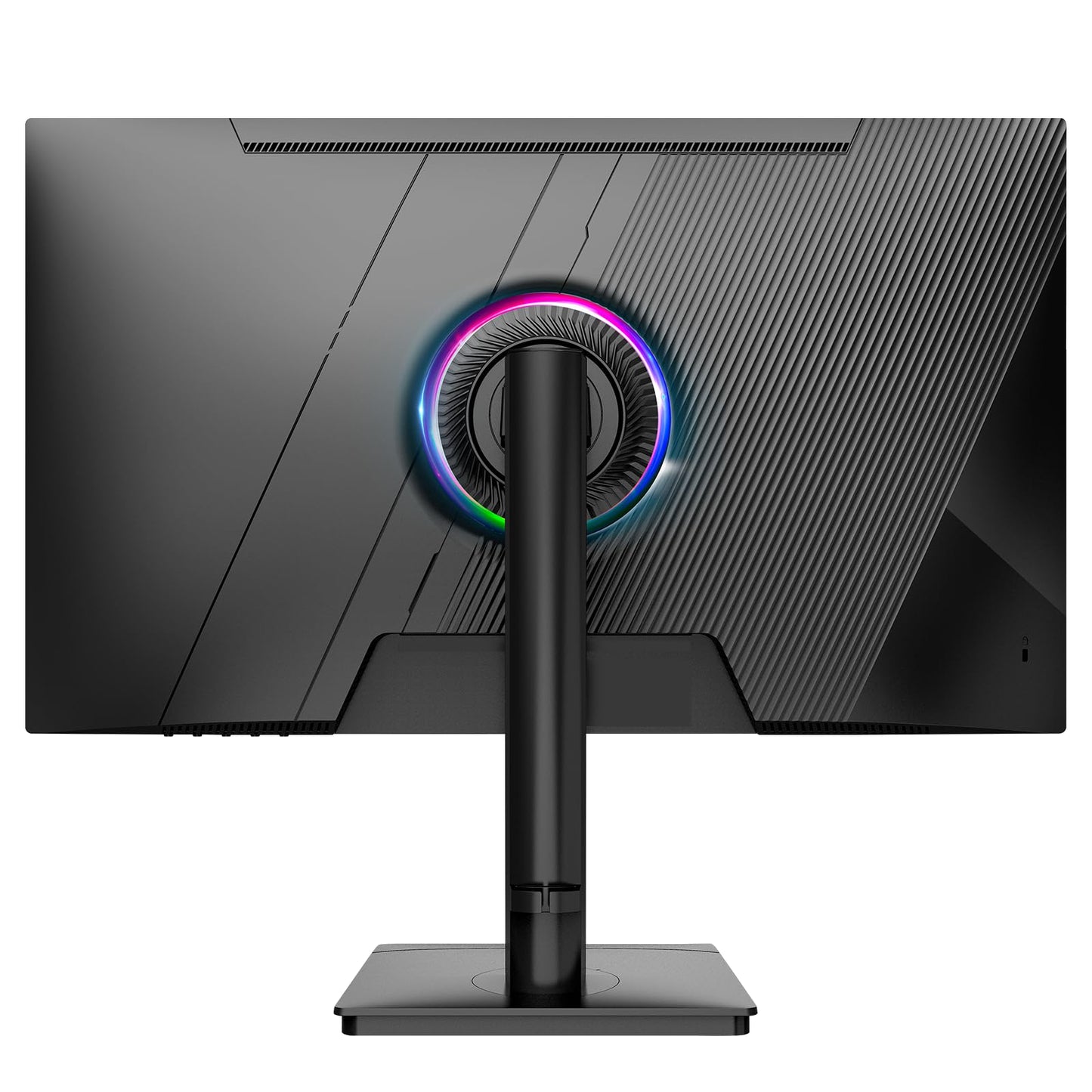 CRUA 27” Gaming Monitor, IPS UHD (3840x2160) Dual Mode (4K 144Hz or FHD 300Hz), 120% sRGB, Support Rotating/Vertical, AMD FreeSync, Built-in Speakers, HDMI 2.1 & DP 1.4, Wall Mount Install-Black
