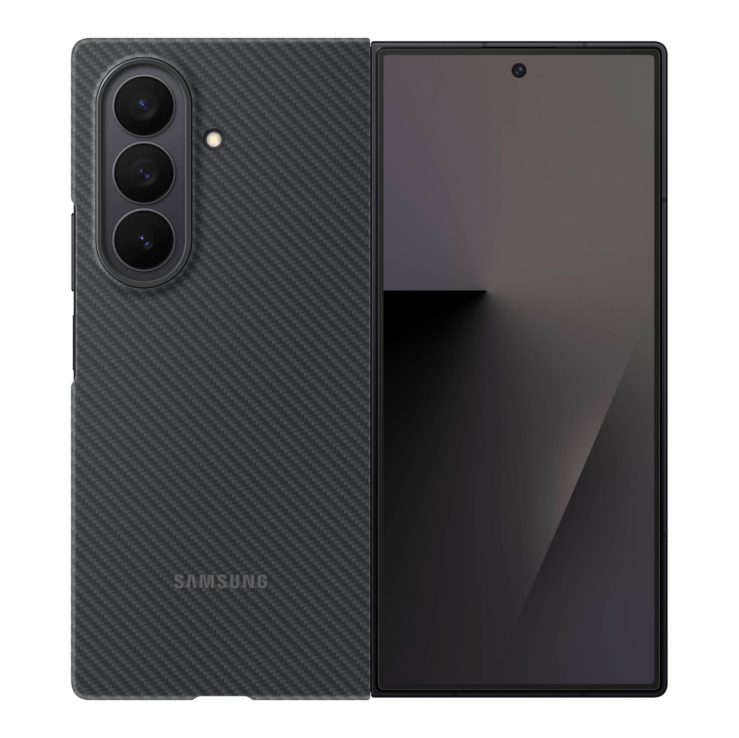 Samsung Galaxy Z Fold7 Official Carbon Shield Phone Case, Sleek, Tough, Durable, Ultraslim, Screen Protector, Us Version, Black