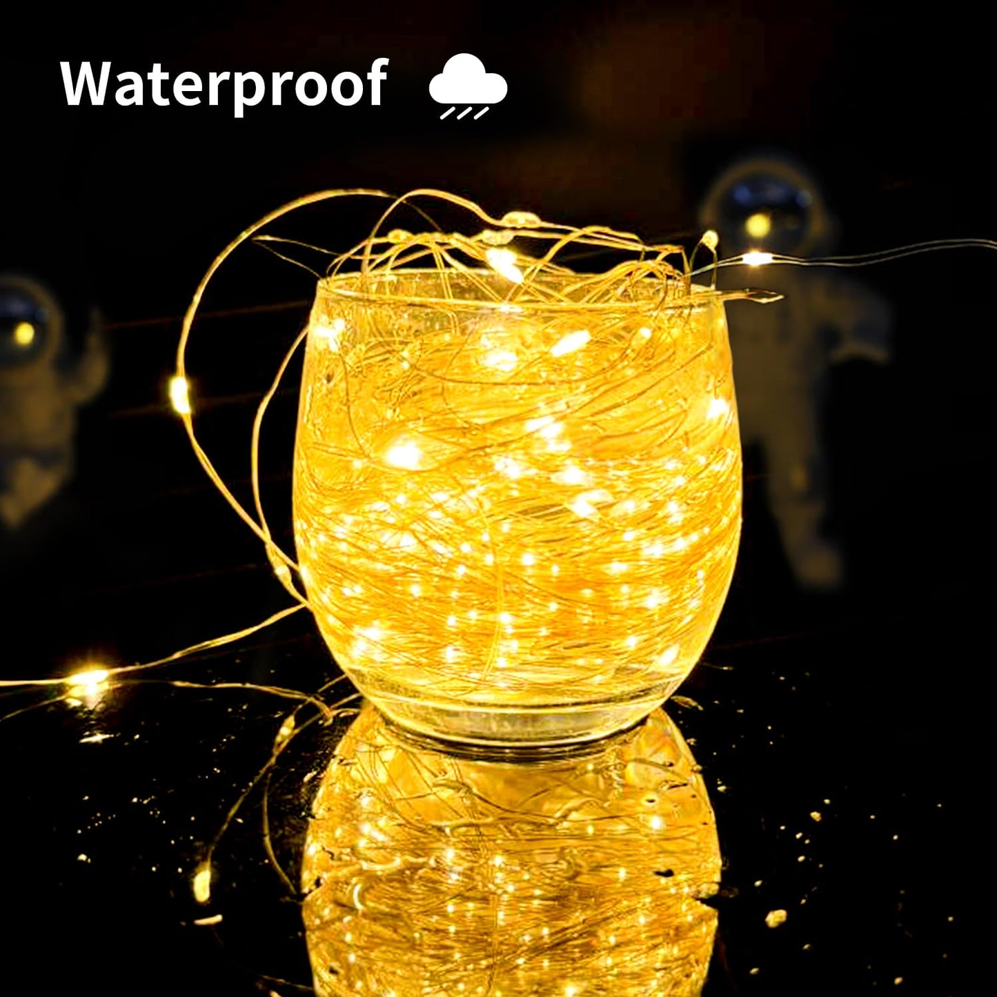 Solar String Lights Outdoor  66 Feet 200 Leds 8 Modes Solar Fairy Lights For Outside  Waterproof Outdoor Light For Patio Yard Christmas Tree Halloween Wedding Party Decorations  Warm White