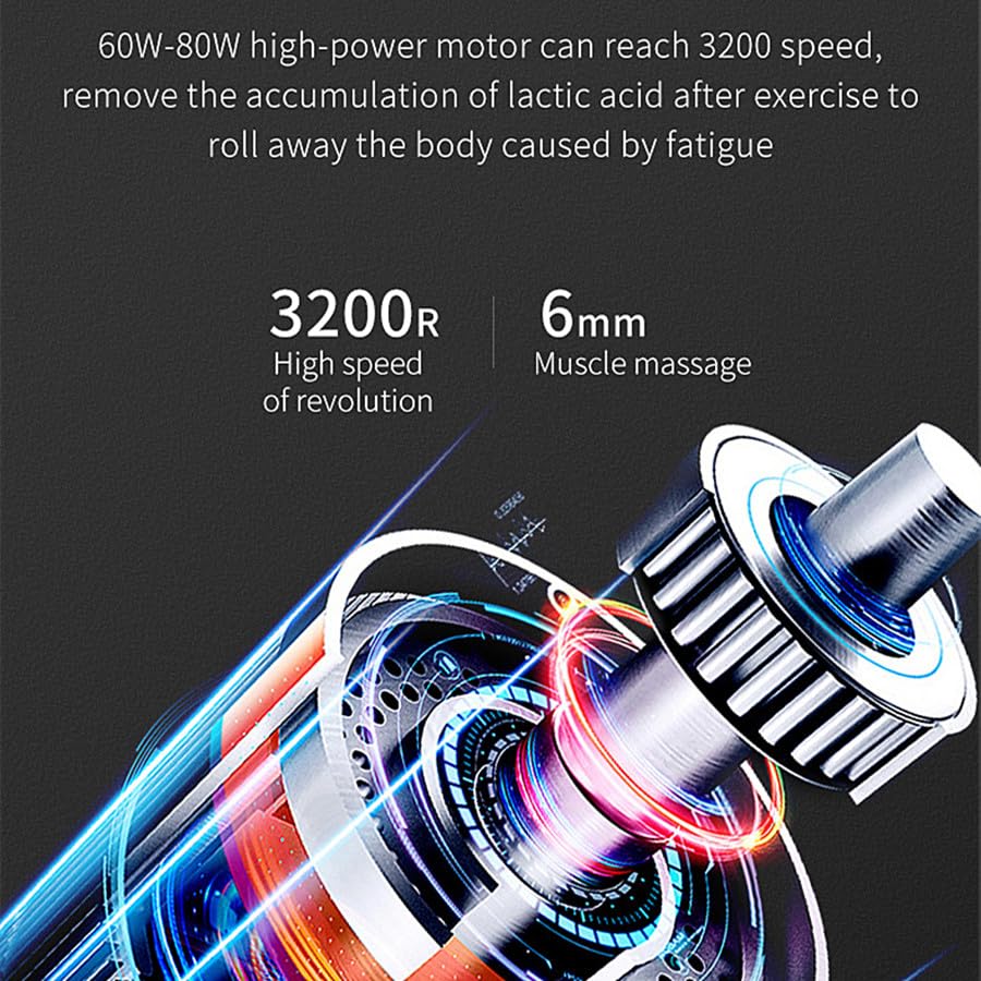 ZIIRCEH Massage Gun Deep Tissue,Percussion Massager with 9 Modes & 9 Intensities,Back Massager for Pain Relief Deep Tissu...