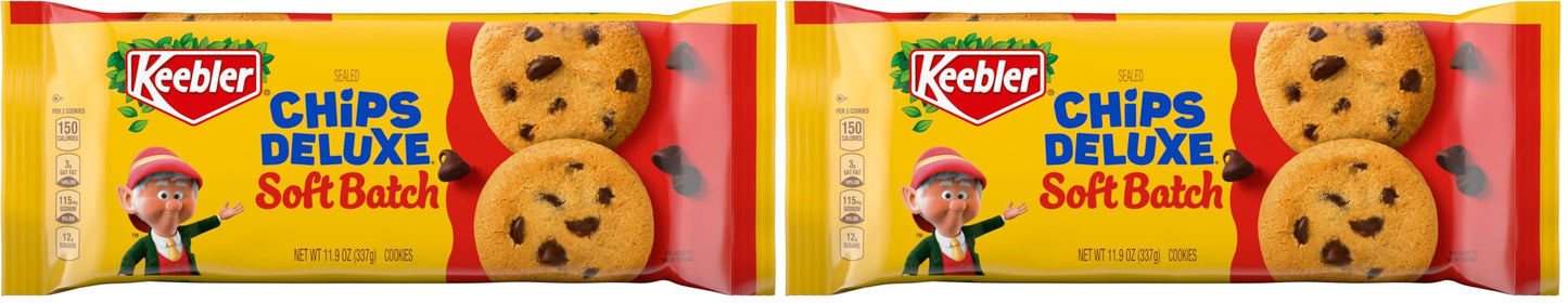 Keebler Soft Batch Chocolate Chip Cookies, 11.9 oz (Pack of 2)