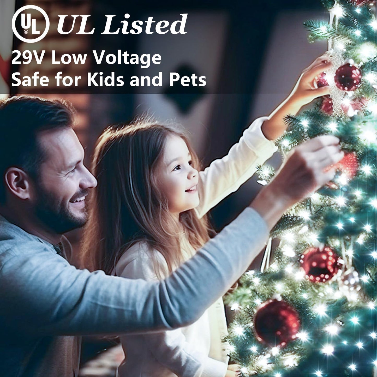 750 Led Christmas String Lights Outdoor  240Ft Twinkle Fairy Lights With Timer & Memory  12 Modes Dimmable Waterproof Tree Light For House Patio Wedding Party Christmas Decororations  Cool White