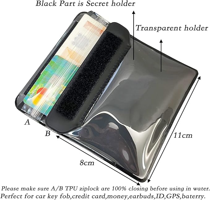 DRLOKPAK Surfing Waterproof Wallet Car Key Fob case bag Sea Pass holder Waterproof pouch For Key Cash Credit Ship Card ID