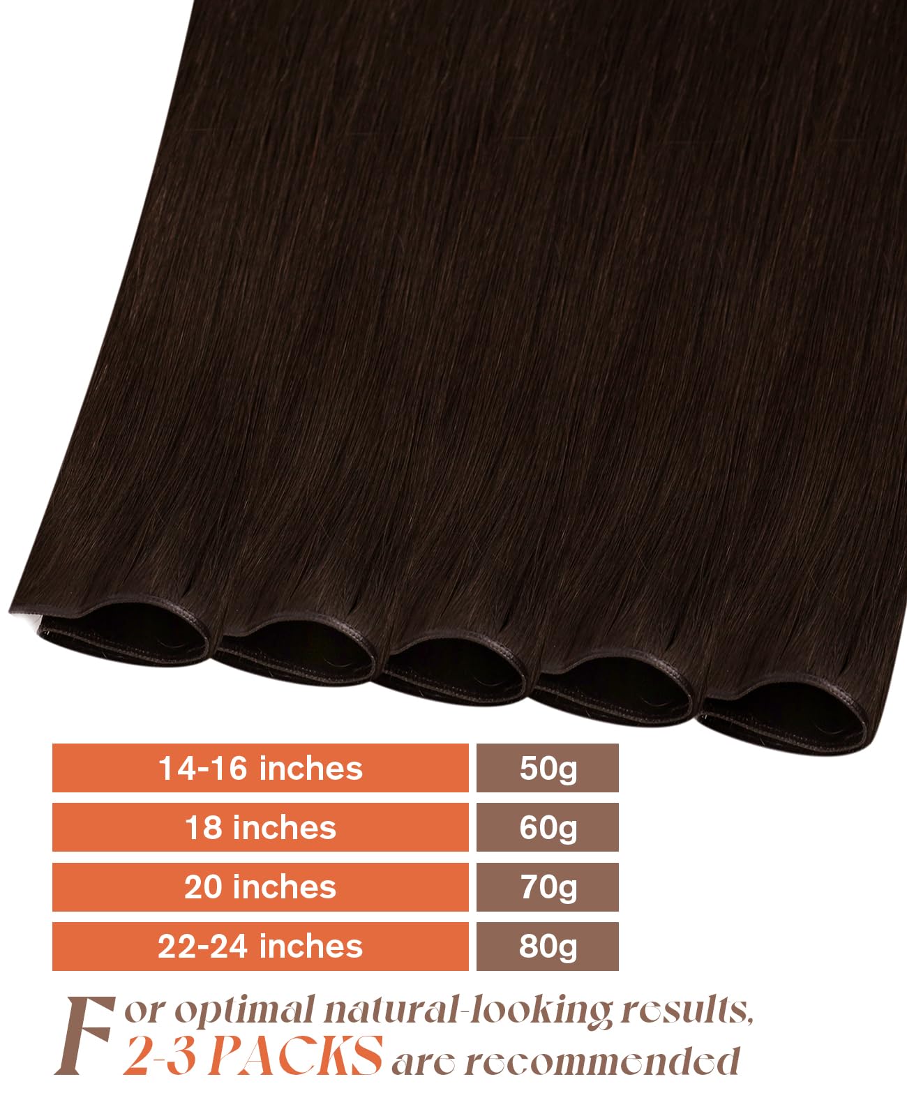Sunny Hair Genius Weft Hair Extensions Human Hair Sew In Hair Extensions Real Human Hair Brown Invisible Weft Extensions Human H