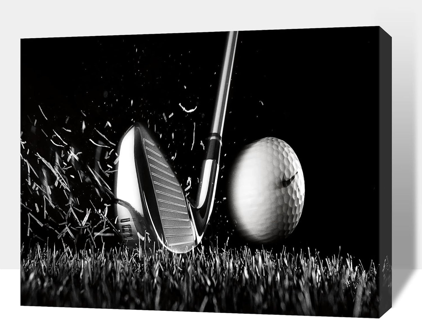 GUTTATY Golf Wall Art, Golf Pictures Posters Canvas Print Wall Decor for Golfer's Man Cave Home Ofice Ready to Hang (28x40 Inches)
