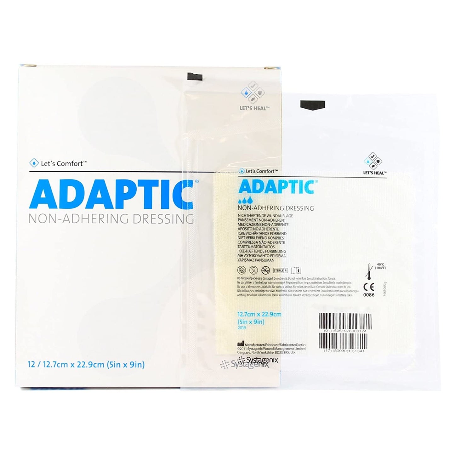 ADAPTIC Non-adhering Dressing 5" x 9" Box: 12 (1)