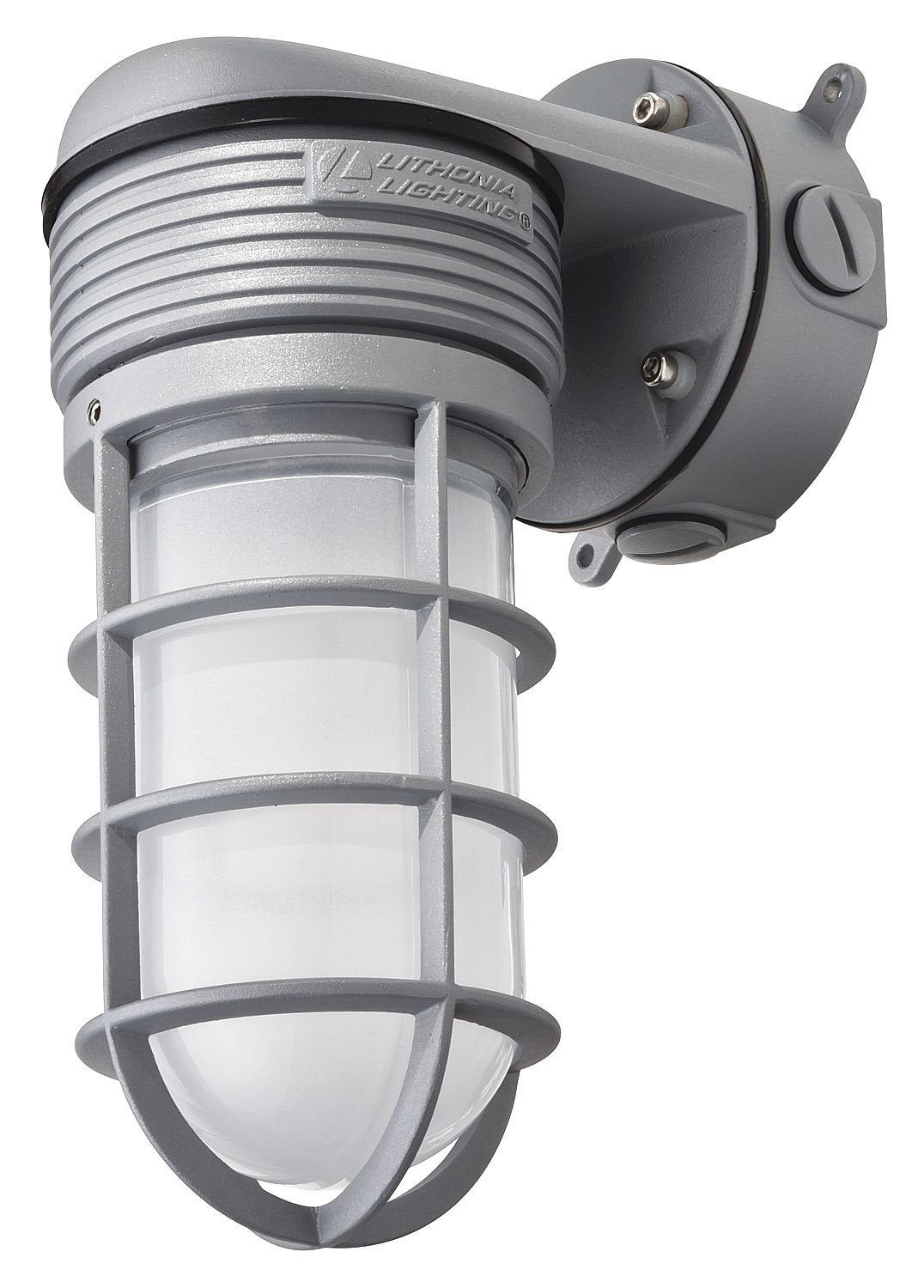 Lithonia Lighting OLVTWM M6 Wall Mount LED Vapor Tight Light, 600 Lumens, 4000K, 15 Watts, MVOLT, Gray