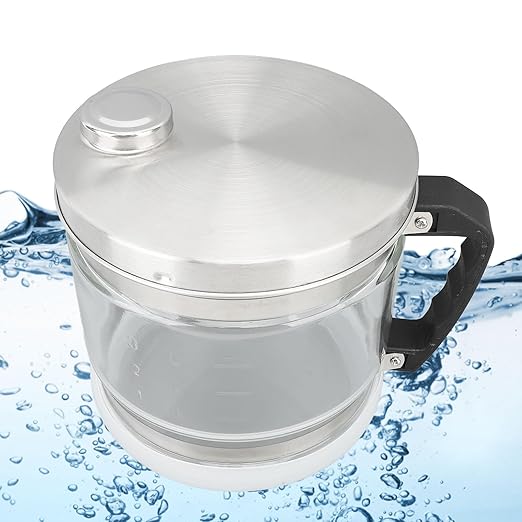 Water Glass Carafe for Distiller, 4L Distiller Water Container Replacement Glass Collection Bottle Compatible with Counter Top Water Distiller Filter