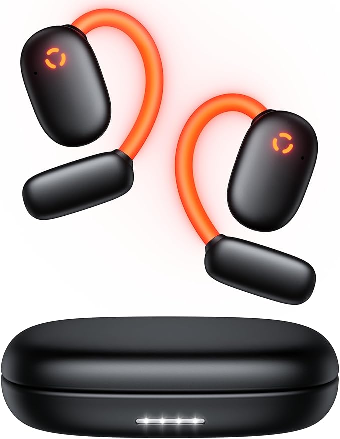 occiam Ear Buds Wireless Earbuds, AI Translation, 80H Playback, Earhook Glow & Control,16.2mm Large Driver for Rich Audio,...