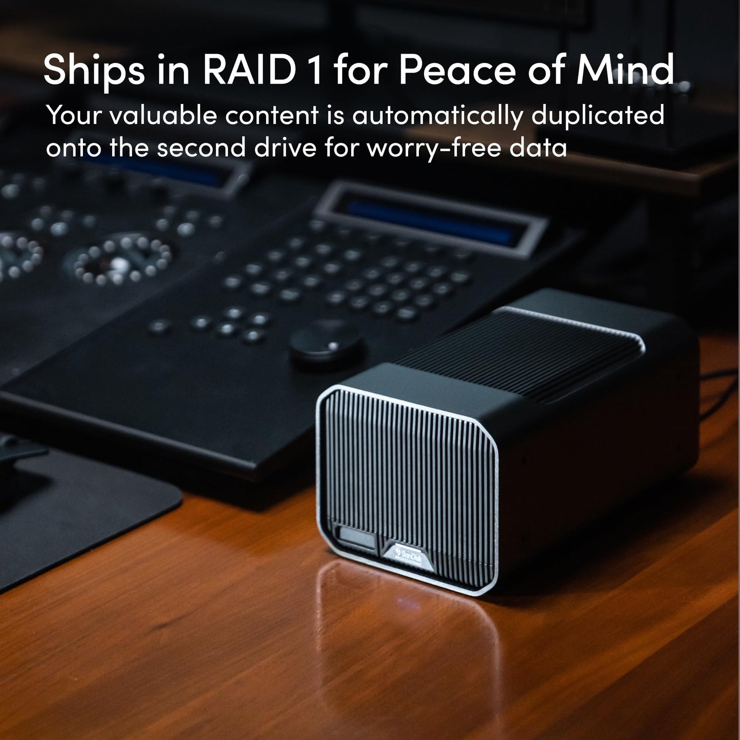 Sandisk Professional 12Tb G-Raid 2 - Enterprise-Class 2-Bay Desktop Drive, 7200Rpm Ultrastar Drive Inside, Thunderbolt 3, Usb-C,