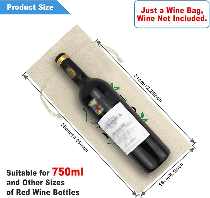 Best Friend Friendship Gifts for Women Men Wine Bag Funny Thanksgiving Christmas Birthday Graduation Gifts for Friends Sister Bestie Friendship Themed Reusable Wine Bottle Gift Bag with Drawstrings