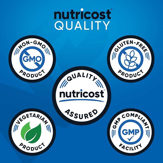 Nutricost BCAA Powder (Strawberry Kiwi) 60 Servings - Optimal 2:1:1 Ratio