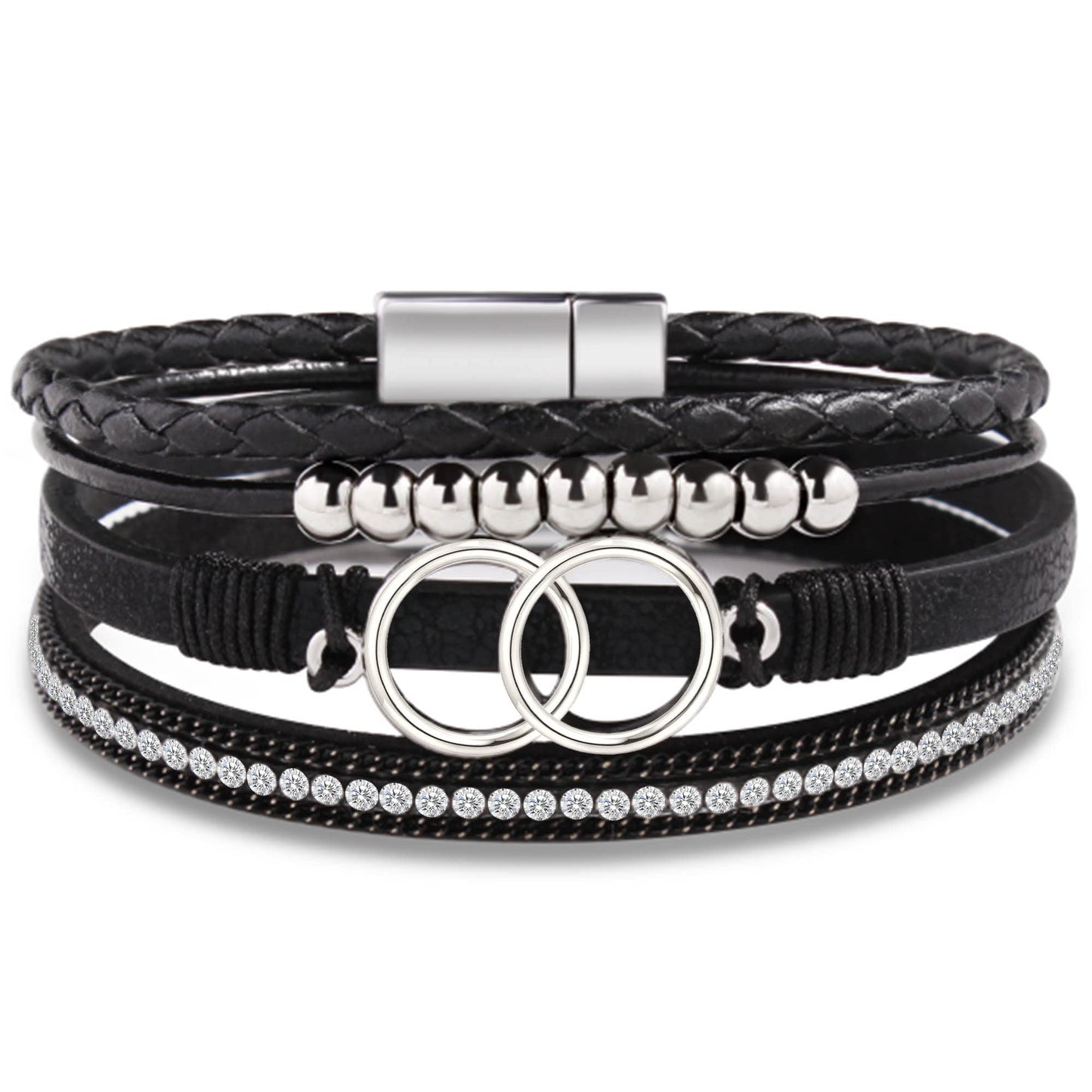 Btysun Christmas Gifts for Women, Birthday Gifts Wrap Bracelets for Women Stocking Stuffers Gift for Her Girlfriend Bracelet Lay