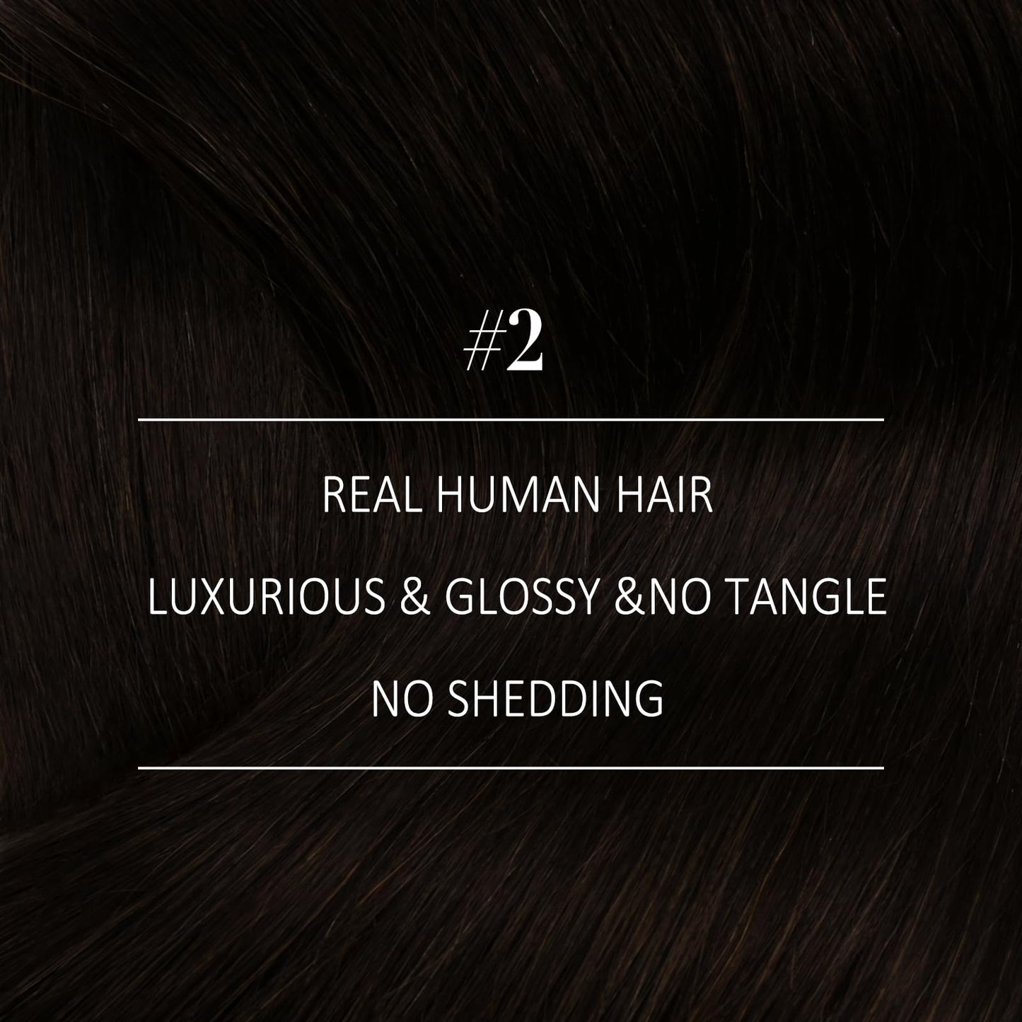 YoungSee Clip in Hair Extensions Human Hair Brown Clip in Real Hair Extensions Darkest Brown Clip in Hair Extensions Real Human