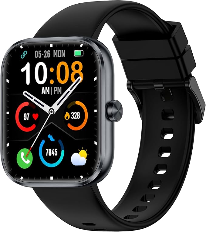 Smart Watch for Men Women, 1.83" HD Touchscreen Fitness Watch with Bluetooth Call&Message Notifications, 110+Sport Modes, ...