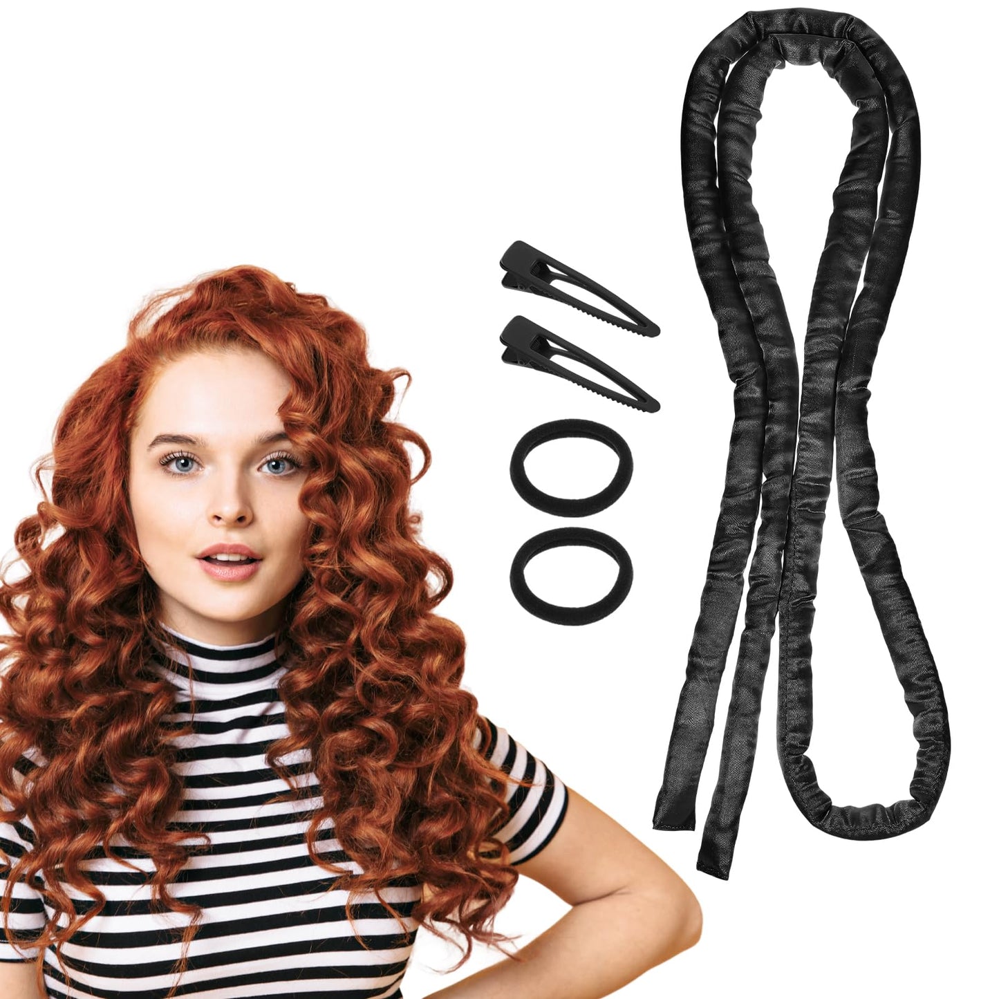 AOZUO Heatless Curling Rod Headband, Heatless Hair Curler Heatless Curls Overnight for Short Long Hair No Heat Overnight Curls w