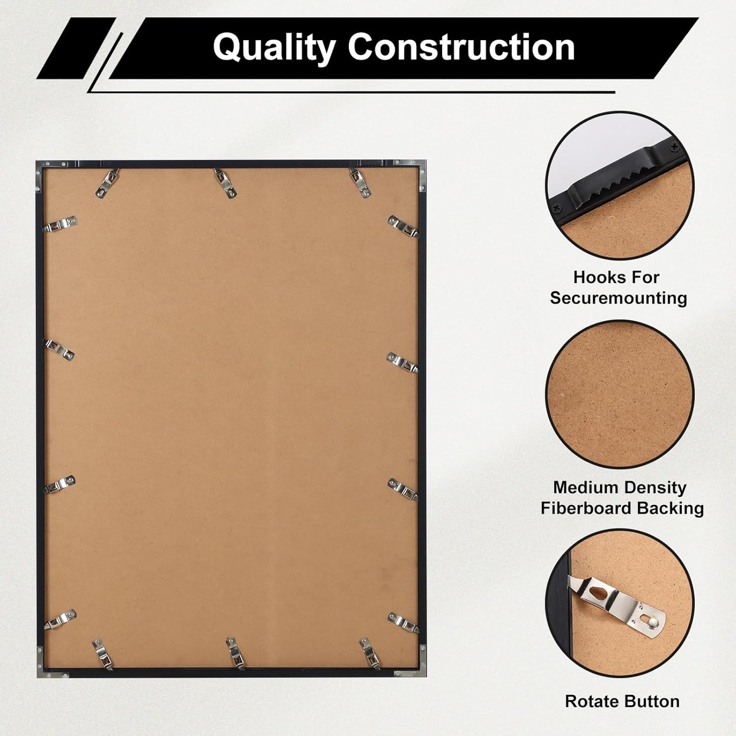 Nice C Jersey Frame Display Cases, Jersey Frame with Picture Slots, Jersey Shadow Box Display Case, 98% UV Protection, Football, Basketball (4 Pack, Black&Gold)
