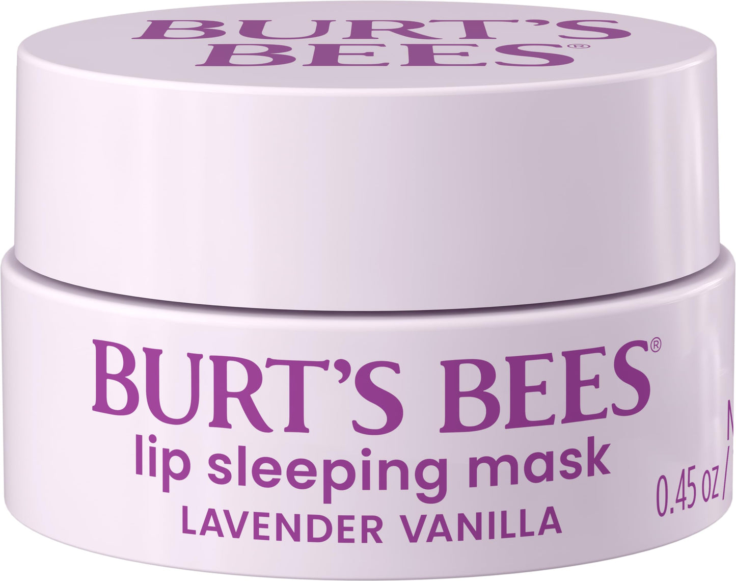 Burts Bees Lavender Vanilla Lip Sleeping Mask, With Hyaluronic Acid and Squalane Moisturizer To Instantly Hydrate Lips, Overnigh