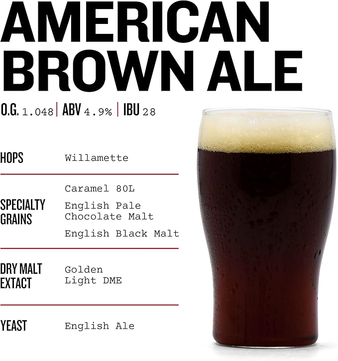 Northern Brewer - Siphonless 1 Gallon Craft Beer Making Starter Kit, Equipment and Beer Recipe Kit (Brown Ale)