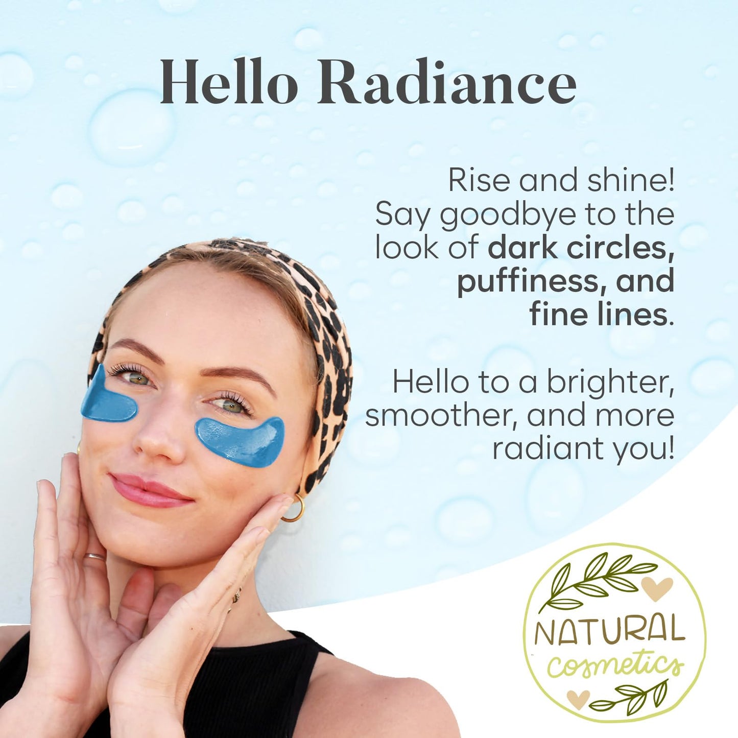 BLOOMORA Marine Collagen Under Eye Patches (30 PAIRS), For Puffy Eyes and Dark Circles, Under Eye Mask with Hyaluronic Acid & Co