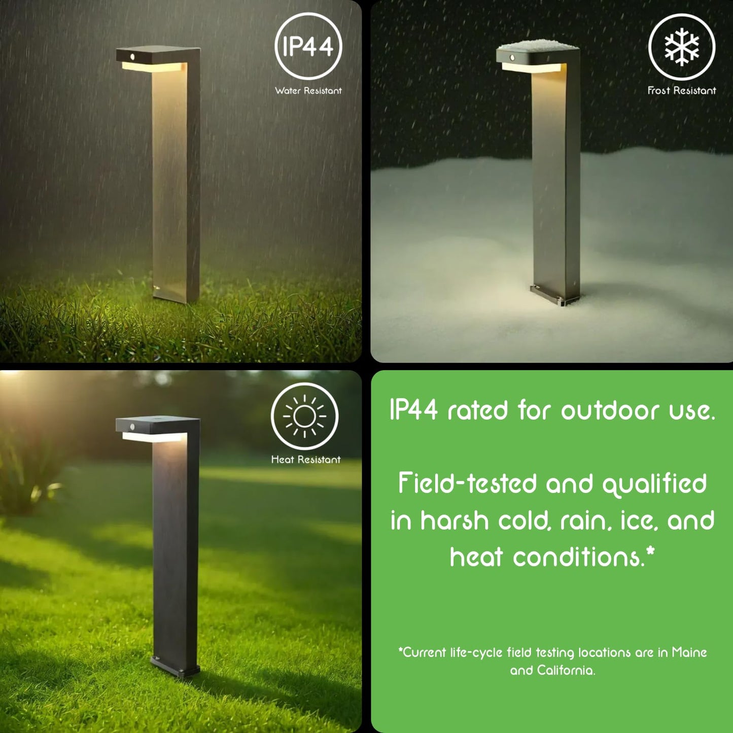Verluce - Solar Pathway Lights - Walkway Solar Lights For Outside - Pir Sensor & Two Lighting Modes - Rechargeable Battery Lasts Up To 55 Hours - 3000K - Ip44 Weather Resistant - 4 Pack - 20.5 Height