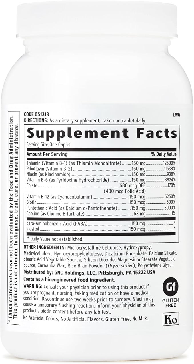 GNC B-Complex 150 | Metabolism & Energy Production | Timed-Release | 100 Count