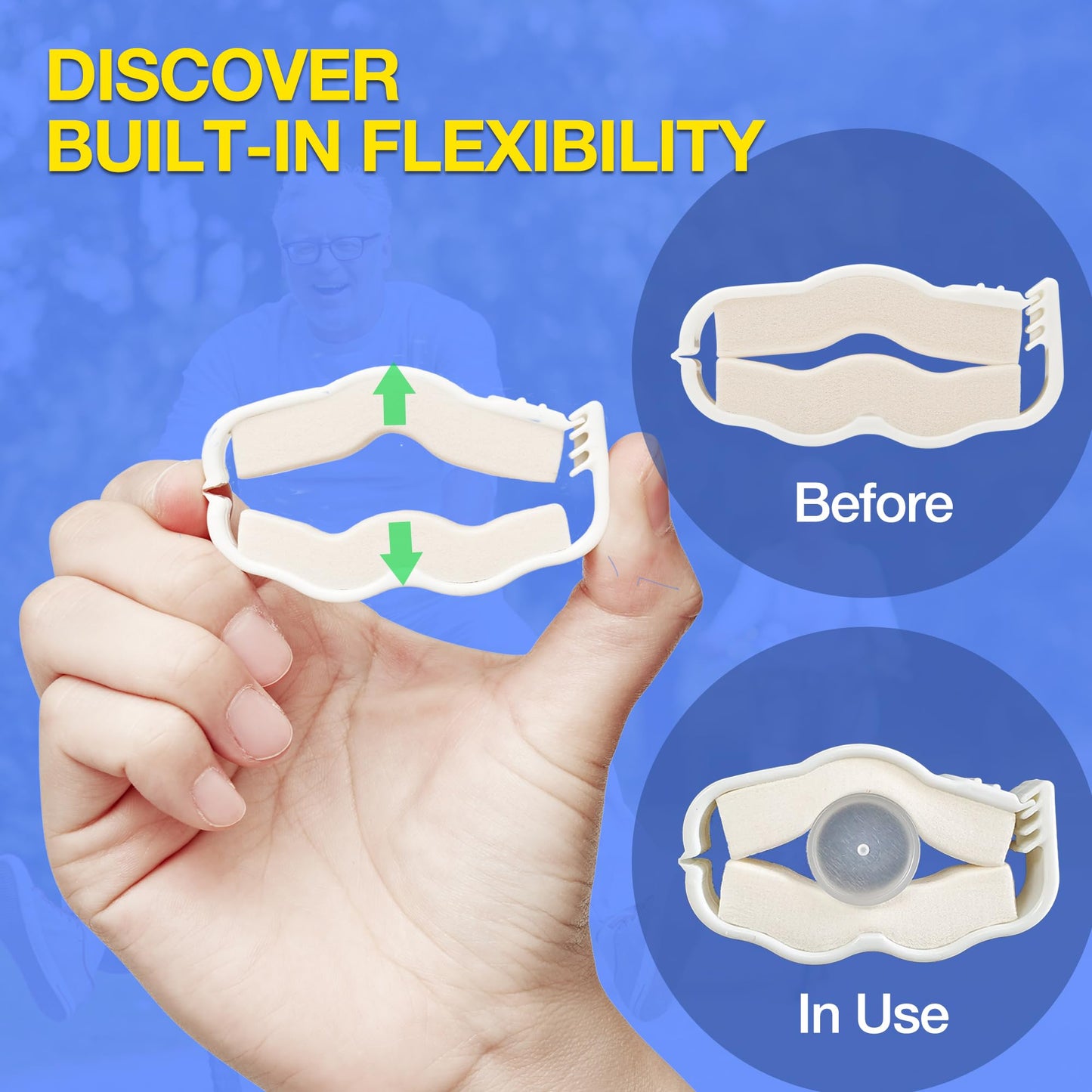 Jeato Original Incontinence Clamp - Light and Comfort Clamp for Male Incontinence - 0.28 oz, Replaceable Pad (3 Adjustable Sizes Included)