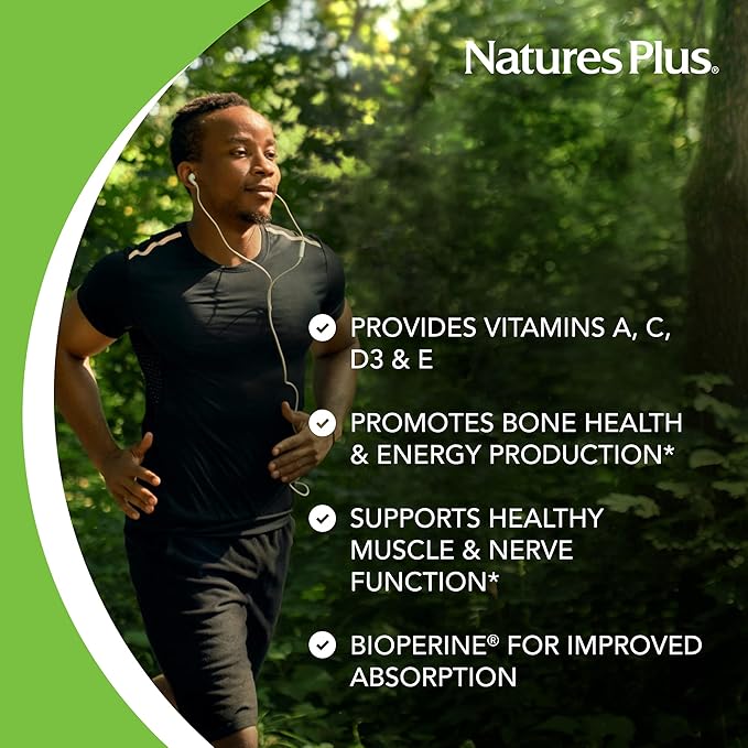 NaturesPlus Activated Coral Calcium - 345 mg, 90 Vegetarian Capsules - Natural Calcium Supplement with Magnesium & Vitamins, Supports Bone Health - Hypoallergenic, Gluten-Free - 30 Servings