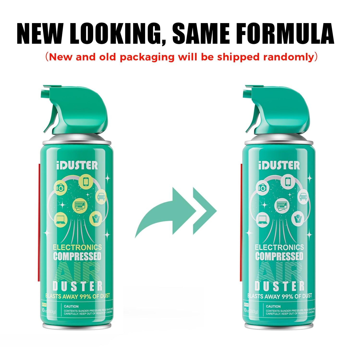 Iduster Compressed Gas Duster For Keyboard, 10 Oz Disposable Compressed Air Duster, 3-Pack