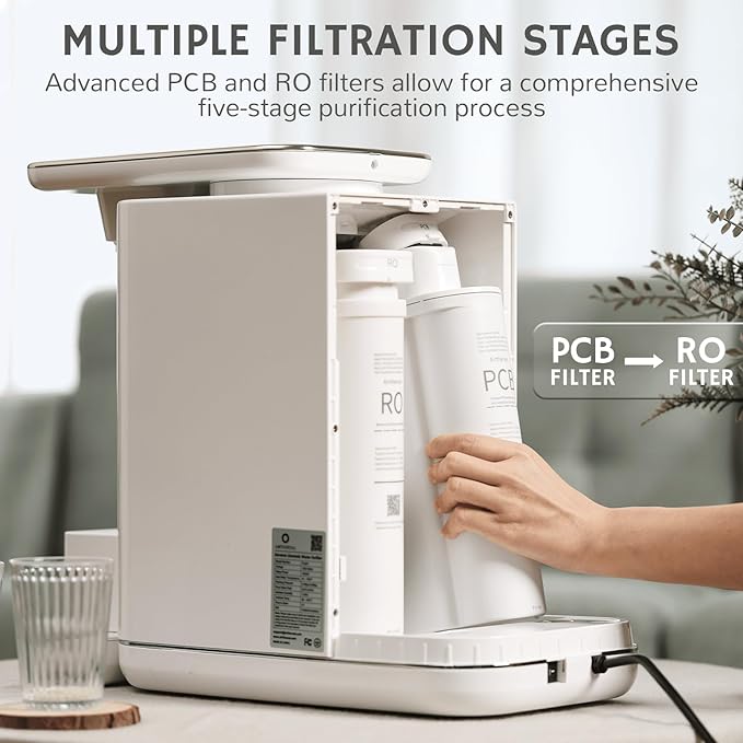 Airthereal RO Replacement Filter for Pristine Pro6H Countertop Water Filter System - RO Membrane Sourced from DOW, 2nd Stage - Reduces Heavy Metals such as Lead, Mercury, Cadmium, Arsenic, 1-Pack