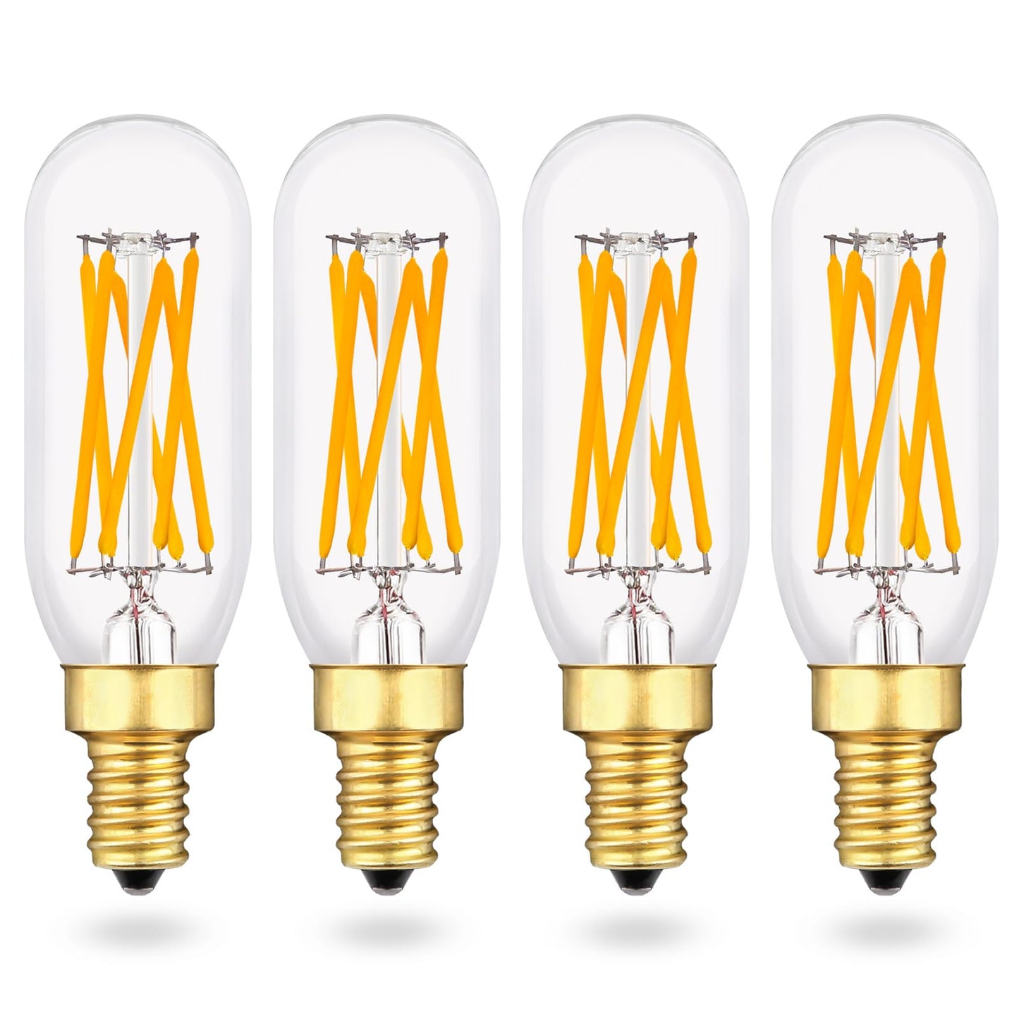 Eq Lighting Vintage Dimmable T6 Led Bulb  60W Equivalent/6 Watt  Antique E12 Edison Candelabra Light Bulbs  2700K Soft Warm White T8/T25 Small Tubular Chandelier Lamp  4 Pack