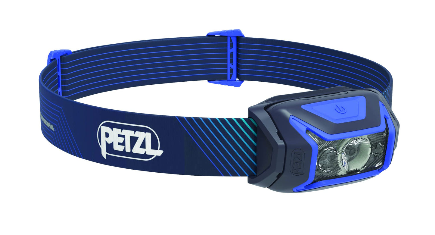 PETZL Actik Core Rechargeable Front Lamp, Synthetic, Blue, U, Model E065AA01