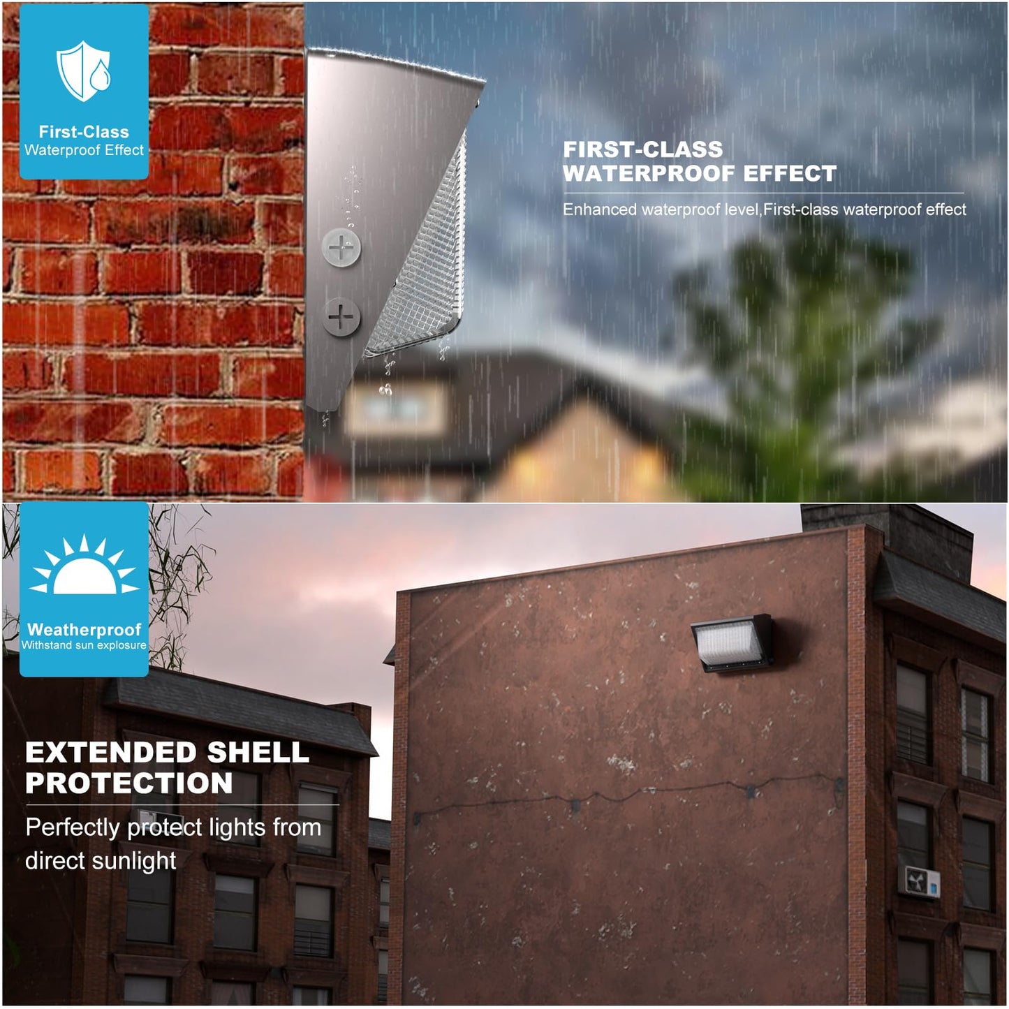 Lightdot 4Pack 250W Led Wall Pack Lights  100-277V Dusk To Dawn With Photocell | 37500Lm(150Lm/W) 5000K Ip65 Outdoor Exterior Lighting Fixture  Energy Saving|5-Yrs Warranty  Etl(Height:20-40Ft)