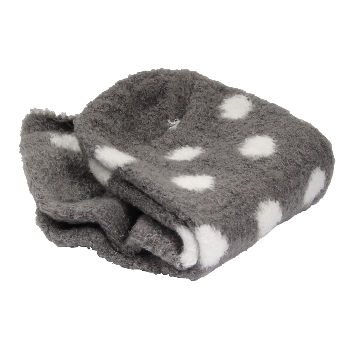 BambooMN Women's X-Large Fuzzy Soft Aloe Infused Nylon Spa Socks, Grey Dots, 3 Pairs