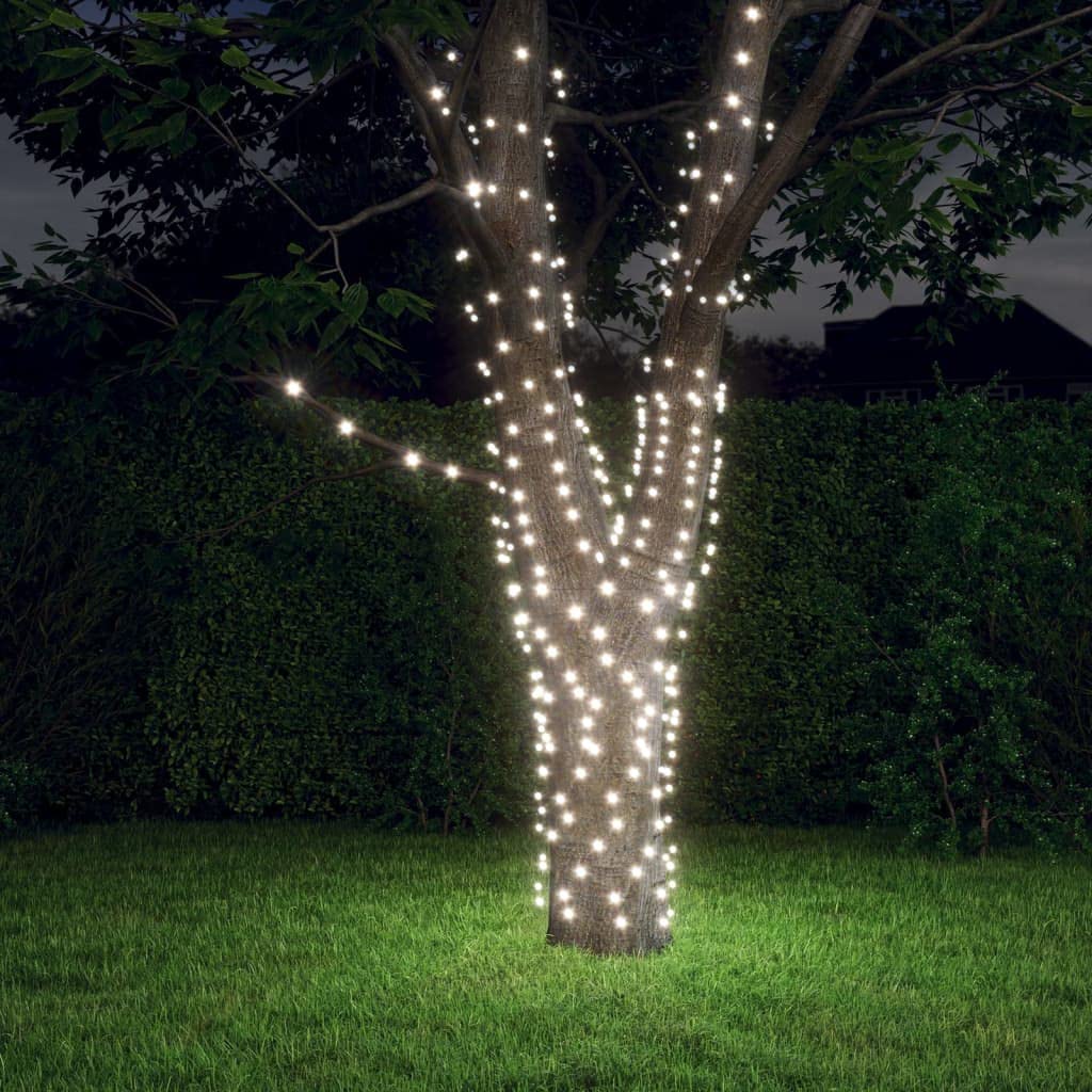 vidaXL Solar Fairy Lights, 5pcs 5x200 LEDs, Cold White, Solar-Powered, 39.4 x 0 inches, Model 328952, Indoor/Outdoor Use