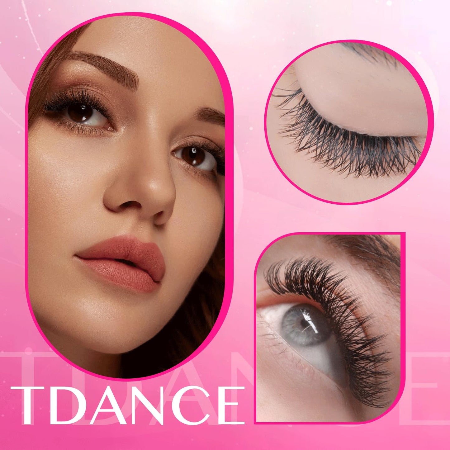 TDANCE YY Lash Extensions D Curl 0.07mm Thickness Volume Extension 4D Fans 12mm YY Lashes Long Lasting Easy Application Lashes P