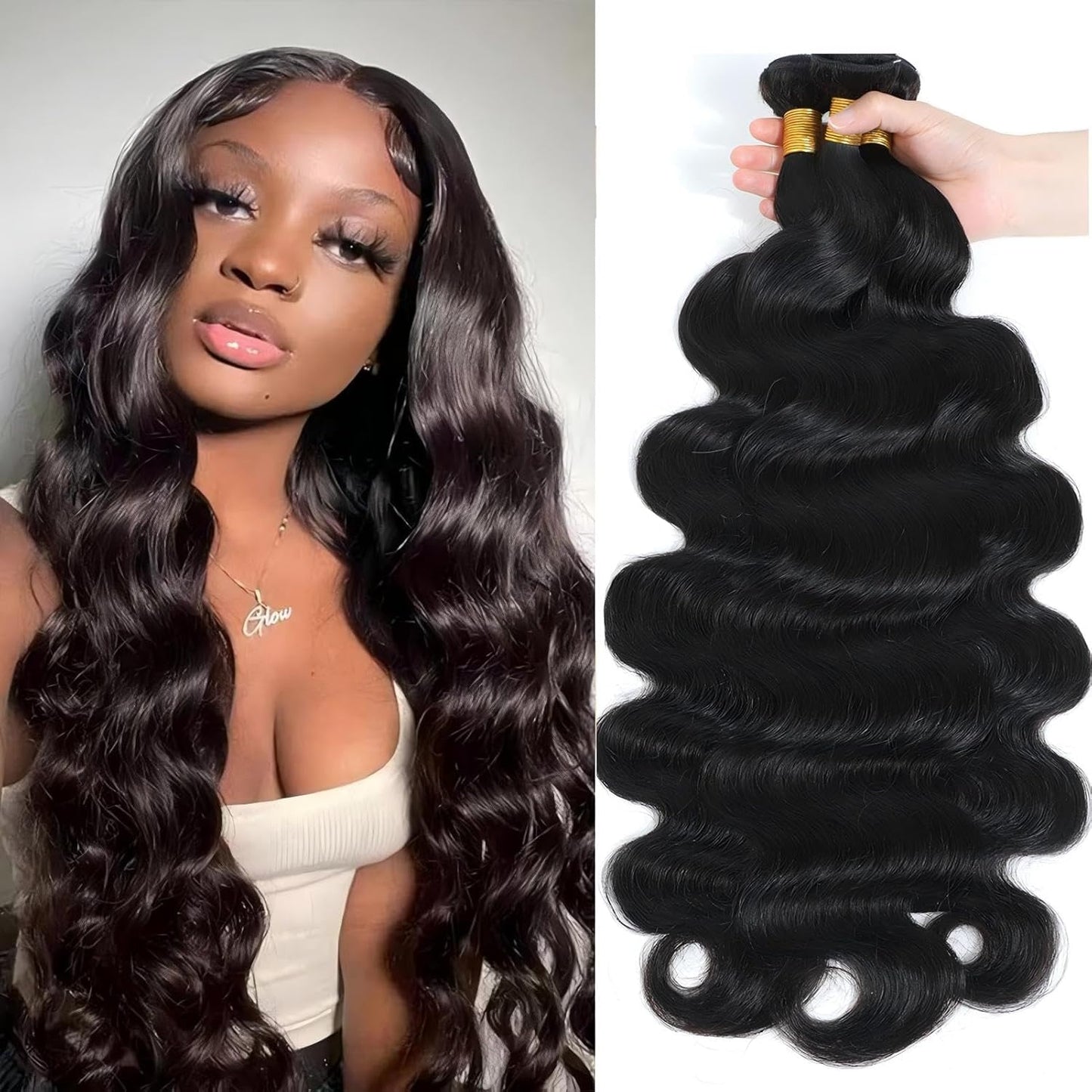 Condescension Human Hair Bundles 26 28 30 Inch Body Wave Human Hair Bundles Unprocessed Brazilian Virgin Quick Weave Hair for Bl