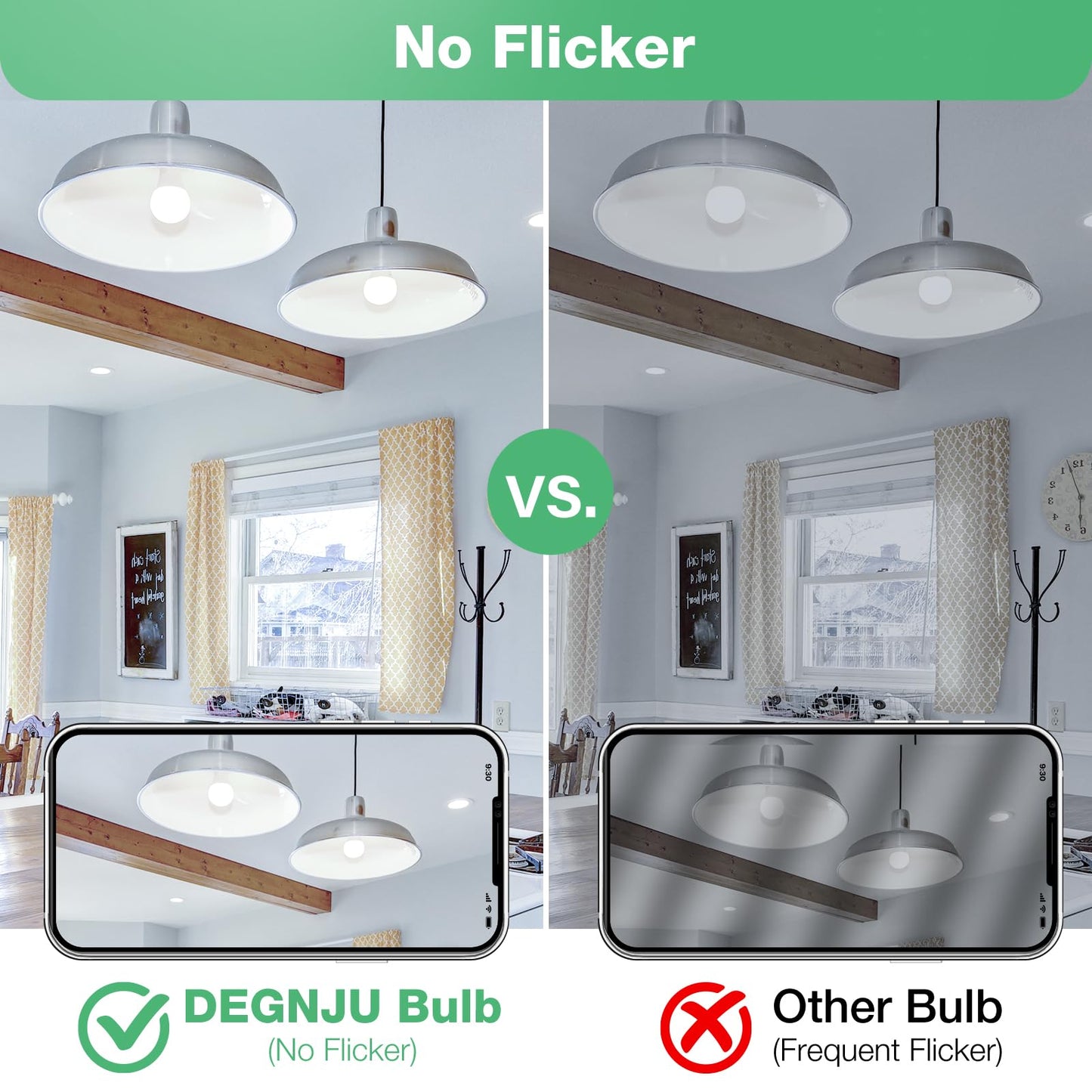 Degnju 24 Pack Led Light Bulbs 100 Watt Equivalent  A19 5000K Daylight  1500 Lumens  E26 Base  Non-Dimmable  13 Watt Energy Efficient Led Bulbs For Home Lighting