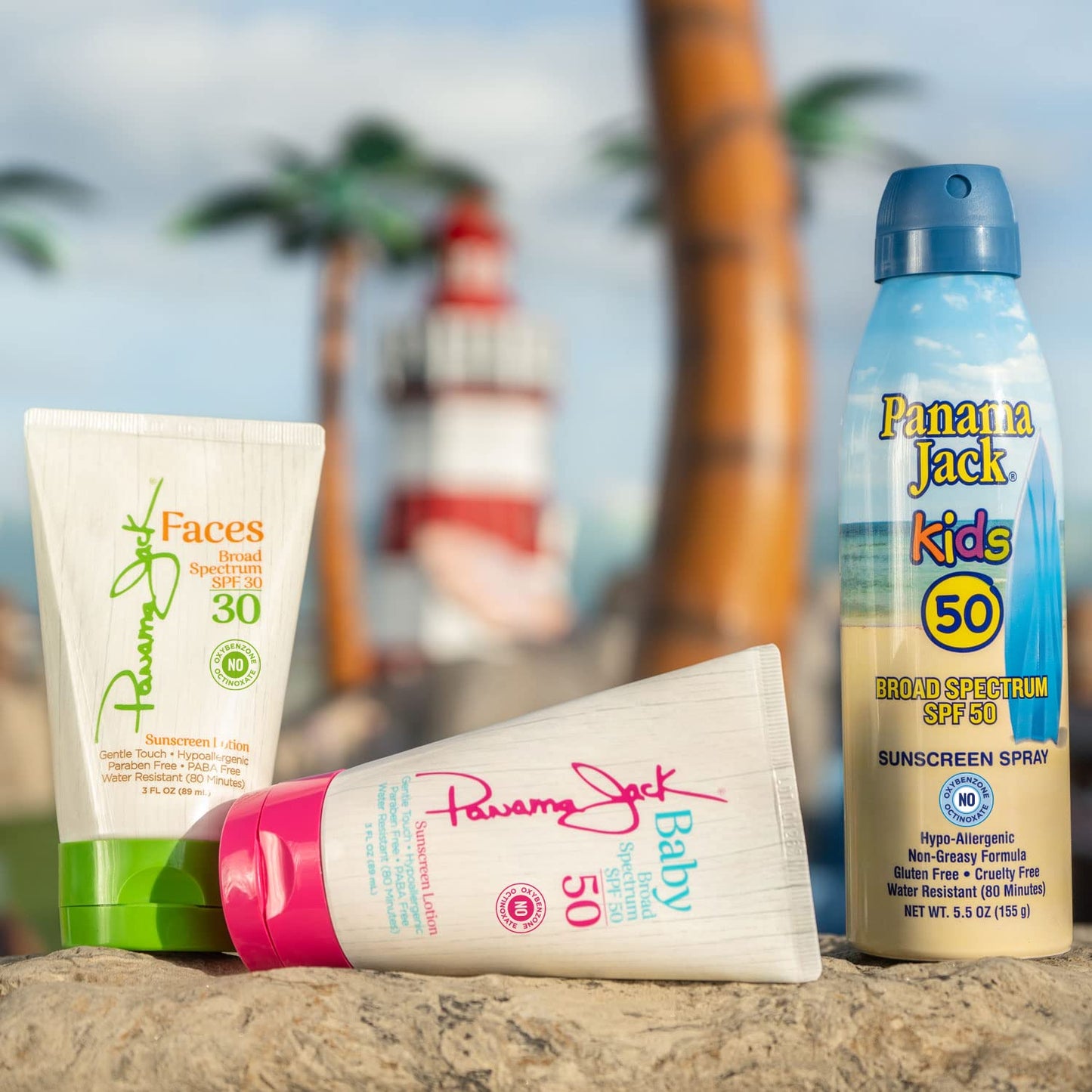 Panama Jack Baby Sunscreen Lotion - SPF 50, Broad Spectrum UVA/UVB Protection, Hypoallergenic Gentle Touch, PABA, Paraben, Glute