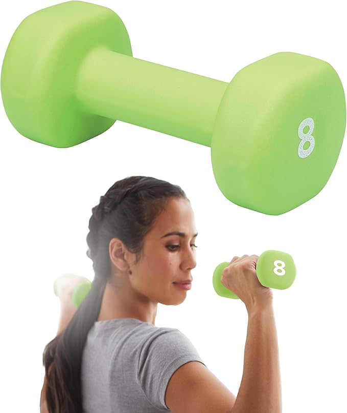 Gaiam Dumbbell Hand Weight (Sold in Singles) - Neoprene Coated Exercise & Fitness Dumbbell for Home Gym Workouts and Stren...