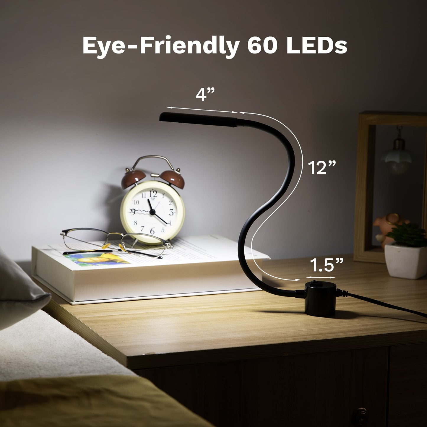 FAJ Sewing Machine Light, 60 LED, Magnetic, Flexible, 2 Pack with 4 Mount Discs, Black, Metal
